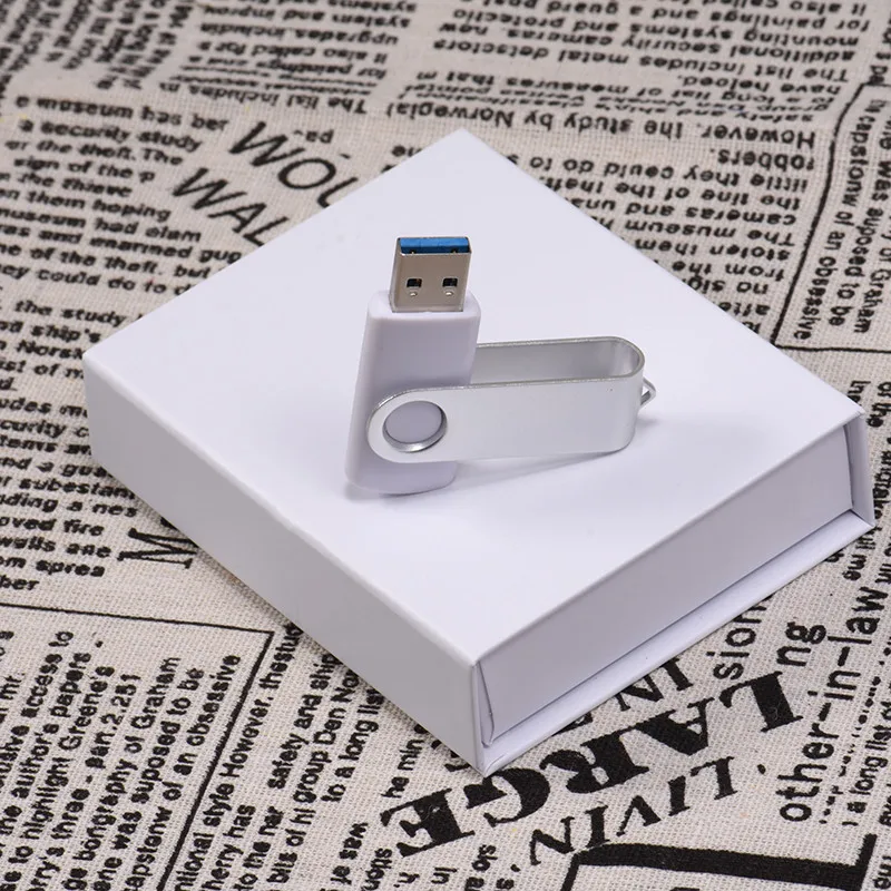 С логотипом, рисунком по индивидуальному заказу, белый поворотный usb-накопитель 2,0, флеш-накопитель 32 Гб 16 Гб 64 ГБ, usb флеш-накопитель memorys stick pendrive(более 10 шт., бесплатный логотип