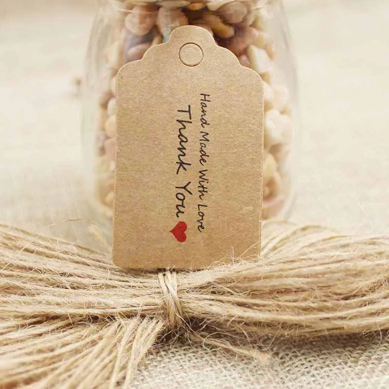 5*3 см винтажная бумажная Подарочная бирка крафт/белый Сделай Сам продукты бренд