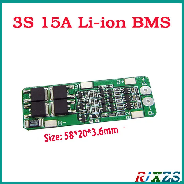 3S 15A Улучшенная плата защиты аккумулятора li ion 18650 BMS PCM bms pcm для литий ионного lipo|bms