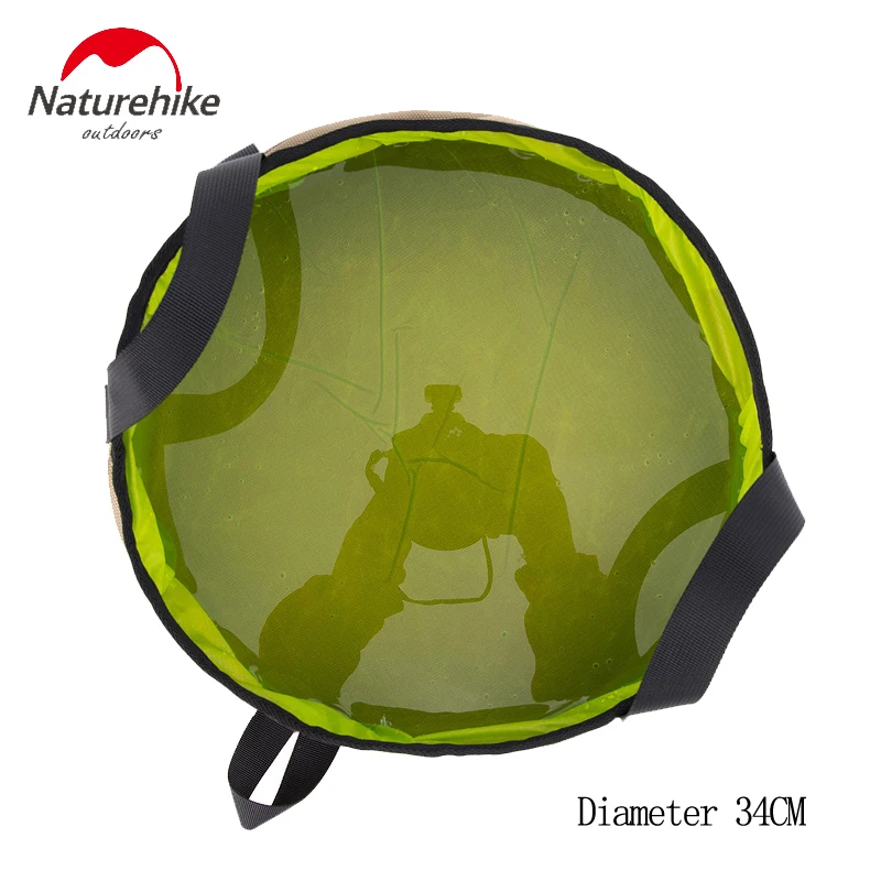 NatureHike 10L Сверхлегкий Открытый Кемпинг Душ нейлон складной ведро воды умывальник портативный мыть мешок NH15Z002-L