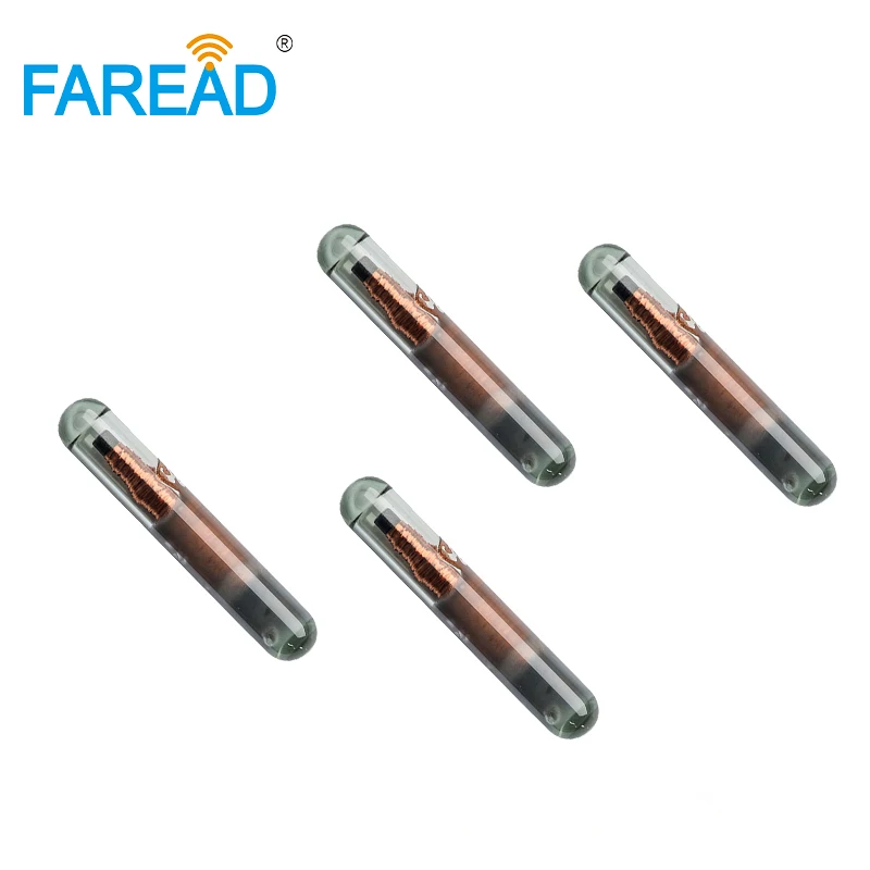 100 шт. Rfid микрочип животное биостекло бирка для крупного рогатого скота овец 1 25*7