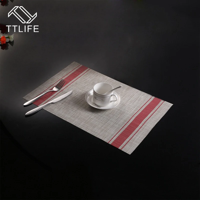 TTLIFE 2 шт. ПВХ коврик для столовых приборов с теплоизоляцией, коврик для обеденного стола в европейском стиле, кухонные принадлежности, подставки для посуды, водонепроницаемый коврик для стола