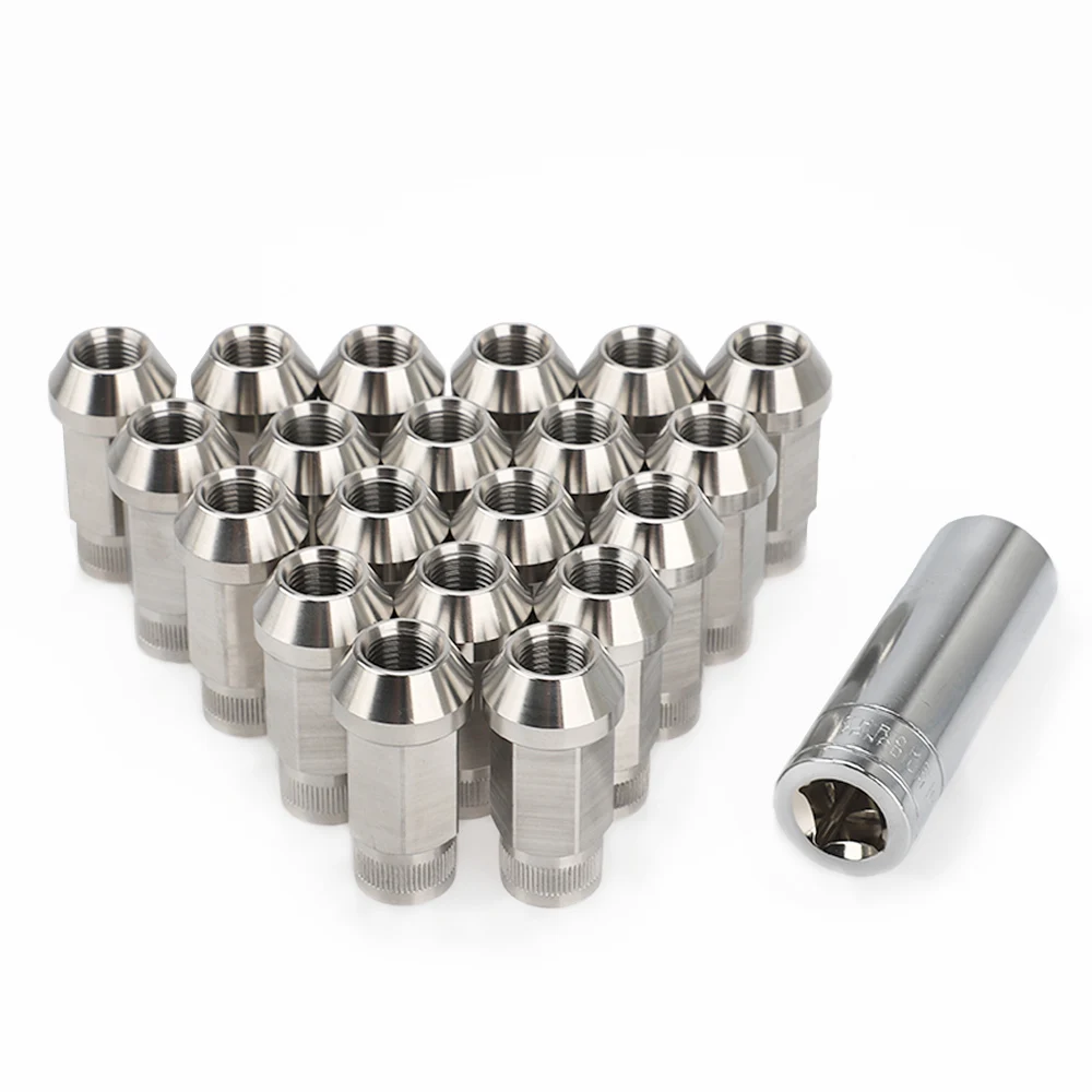 

Car Modification 20PCS Stainless Steel Lug Nuts M12x1.25 M12x1.5 M14x1.5 M14x2 Wheel Nuts Bolts For KIA Lincoln Suzuki Cadillac