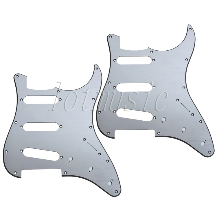 2 шт. алюминиевая электропластина для гитары SSS 11 отверстий подходит замены