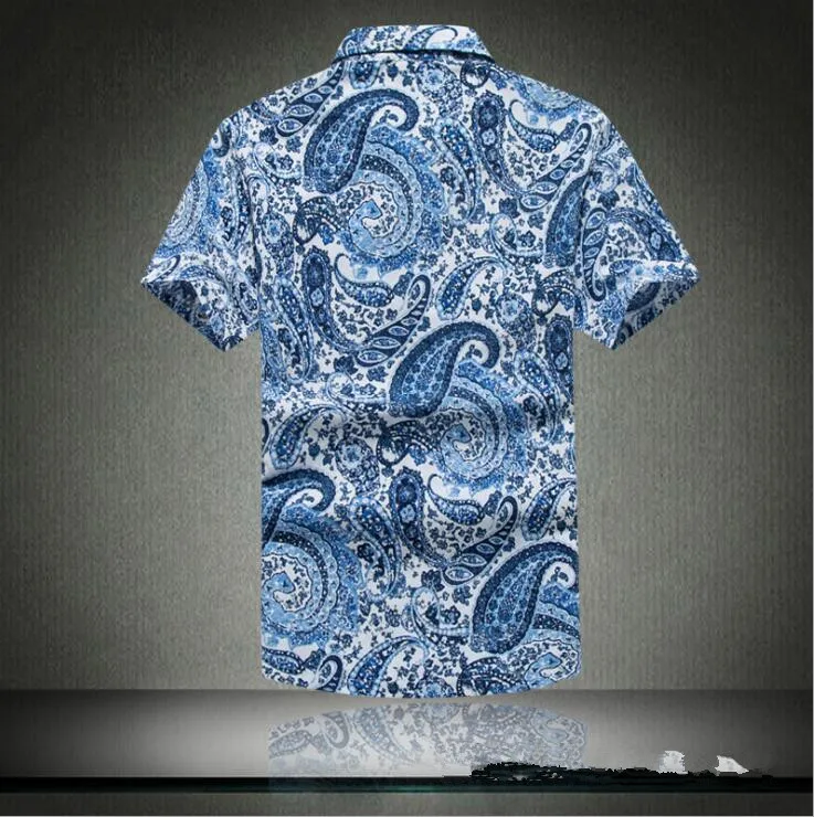 

Brand-Clothing Summer Hawaiian 2016 Men's Beach Shirt, Men Short Sleeve Floral Loose Casual Shirts Plus Size M - 5XL#A7