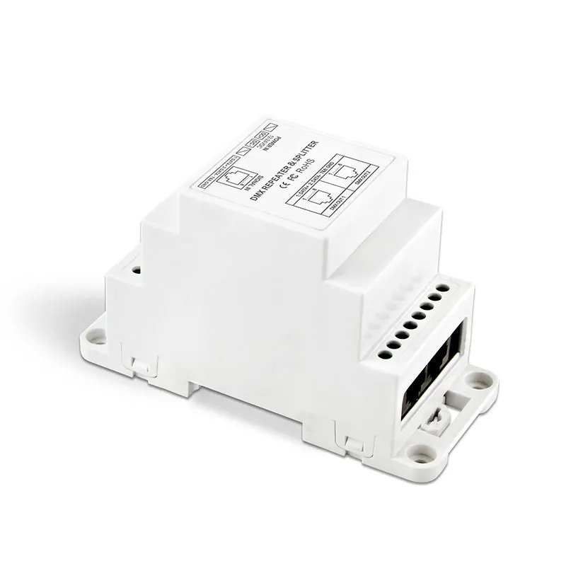 

DIN Rail DMX512 Signal Amplifier;with RJ45 connector(BC-812-DIN-RJ45)