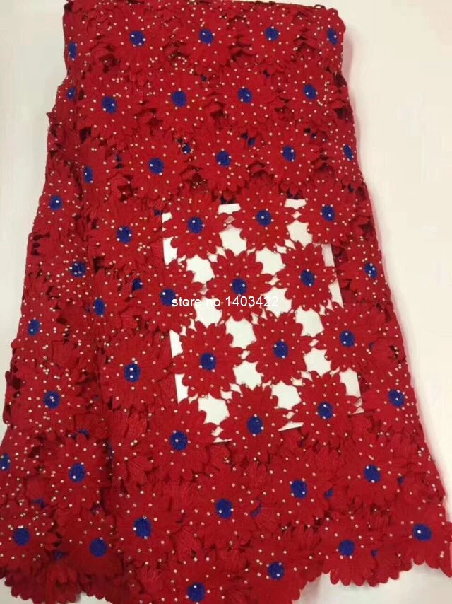 New Design African Lace Fabrics High Quality Guipure Fabric For Party Dress. Nigerian With Stone SH4091 | Дом и сад