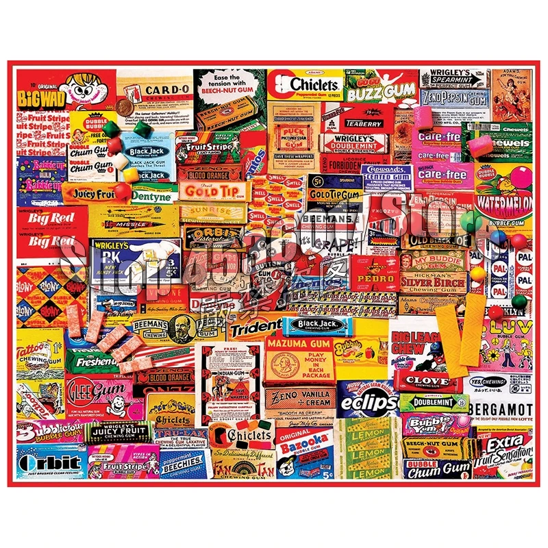 

100% DIY 5D Diamond Mosaic Gum Wrappers Handmade Diamond Painting Cross Stitch Diamond Embroidery Patterns Rhinestones
