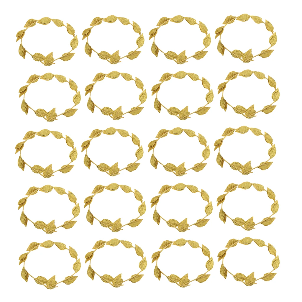 Набор из 20 штук Золотой Венок повязка на голову для волос-листья римский костюм
