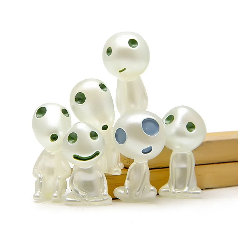 6 шт./компл. аниме Принцесса Мононоке световой дерево эльфы дух Кодама