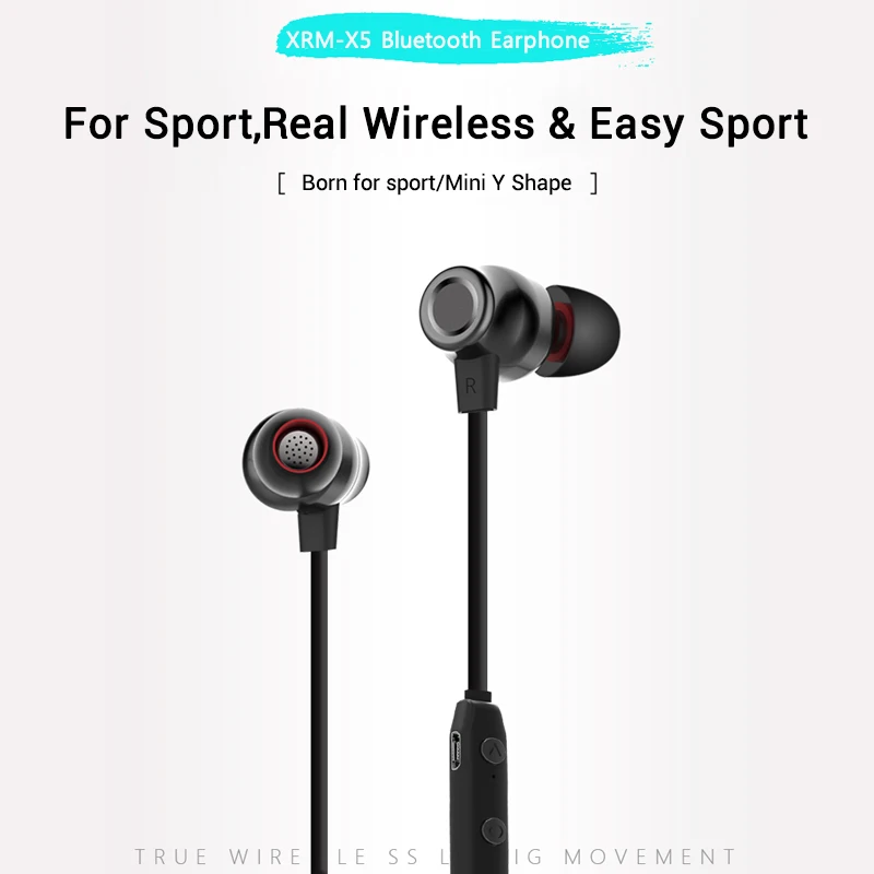 Наушники ROCK Bluetooth 5,0 TWS, беспроводные наушники с микрофоном, наушники с магнитным шумоподавлением, наушники-вкладыши для спортзала, бега, стереозвука