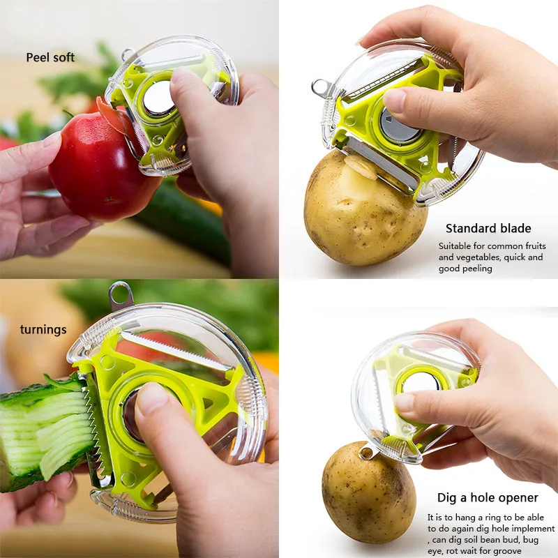 Устройство для нарезки овощей и фруктов слайсер картофеля зеркальная терка три в