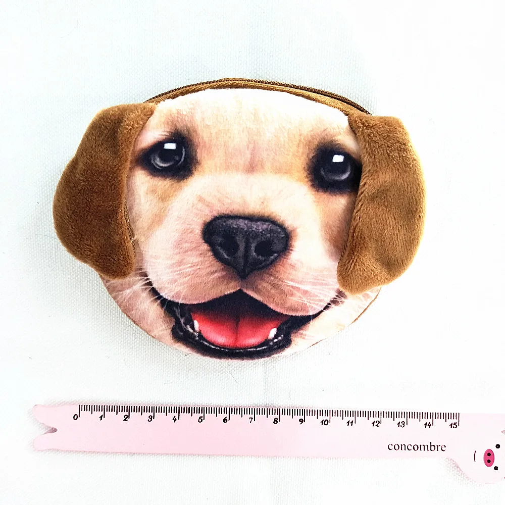 Футляр для монет женский овальный с 3D принтом животных|3d oval|kids coin pursecoin purse |