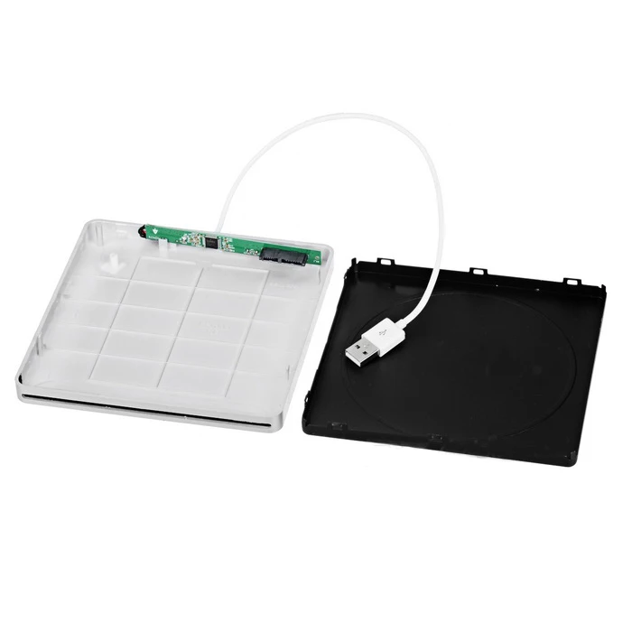 Супертонкий корпус USB Superdrive SATA внешний женский чехол для DVD плеера Caddy