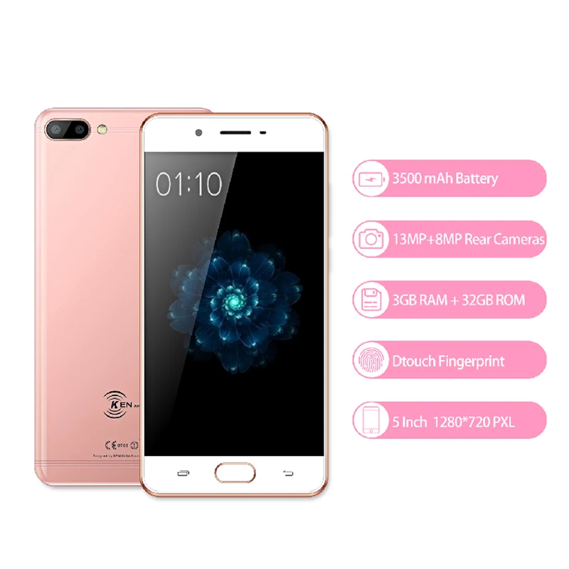 Оригинальный Kenxinda X6 4G LTE смартфон 5 0 inch Android 7 mtk6737 четыре ядра 1 3 ГГц 13.0MP Камера IP68 720