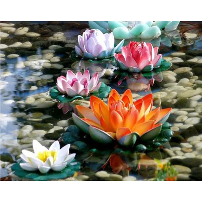 Diamond Embroidery Flowers Full Square Mosaic Cross Stitch Painting Rhinestones Needlework For Home Decor yy108 | Дом и сад