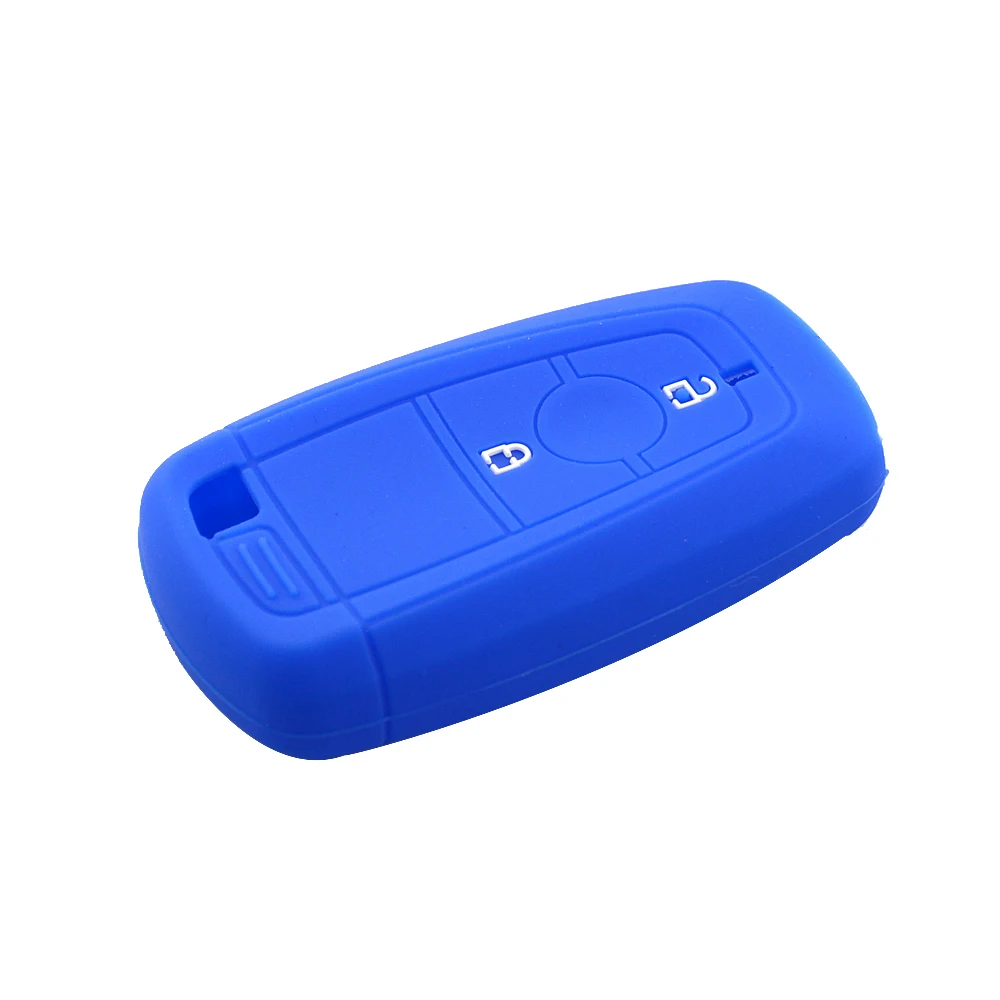 Новый стильный силиконовый резиновый 2 кнопочный Чехол для автомобильного ключа