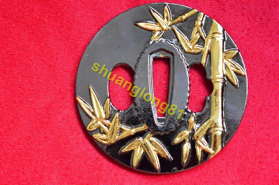 Прочный Бамбуковый японский сплав ручной работы Tsuba самурайский меч катана нож