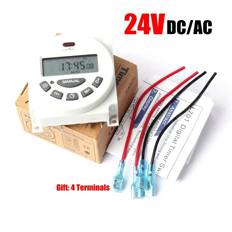 24V DCAC L701 12 24 110 220V микрокомпьютер контроль времени переключатель цифровой lcd электронный программируемый таймер орошения насос контроль времени Лер - Цвет: 24V DCAC L701