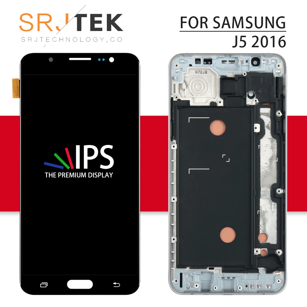TFT экран для samsung Galaxy J5 2016 J510 lcd J510F Дисплей сенсорный дигитайзер стеклянная рамка