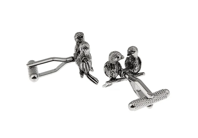 Новинка! Мужские Свадебные Запонки Новинка Необычные птицы и чистая ткань 190042 |