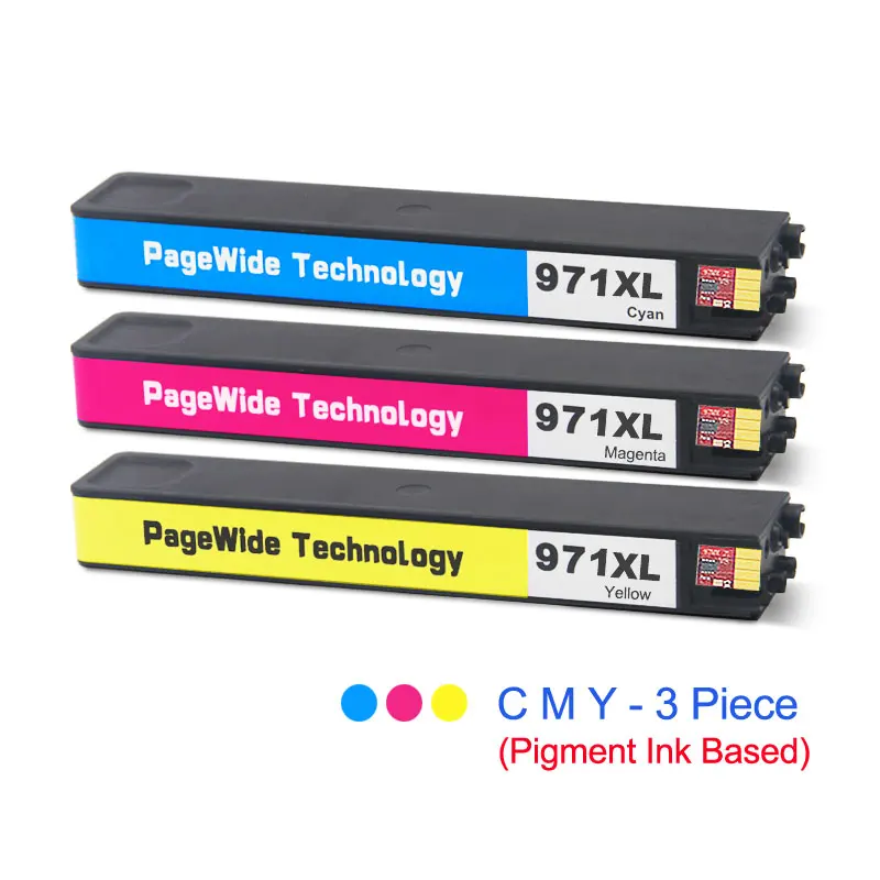 Третий вечерние совместимый чернильный картридж для hp 970 xl 971 xl для Officejet Pro X451dn X451dw X551dw X476dn X476dw X576dw 970 971 - Цвет: C M Y - 3 PCS
