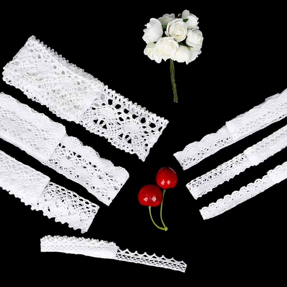 10 ярдов/партия хлопковая кружевная ткань|lace diy|cotton lace fabriclace fabric |