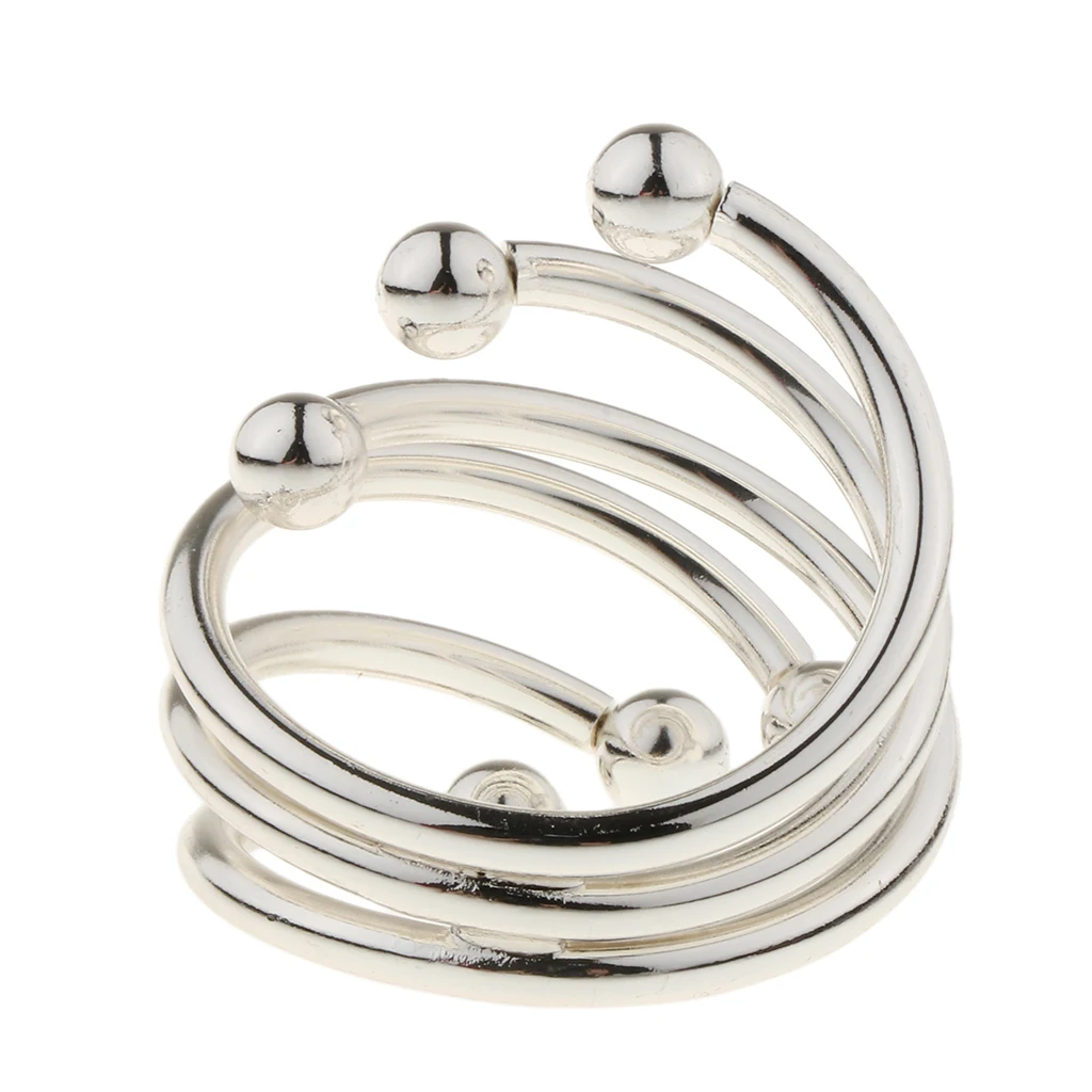 Fashion Round Metal Napkin Ring Buckle Hotel Banquet Six-Bead Spring Wedding Birthday Party Supplier | Дом и сад