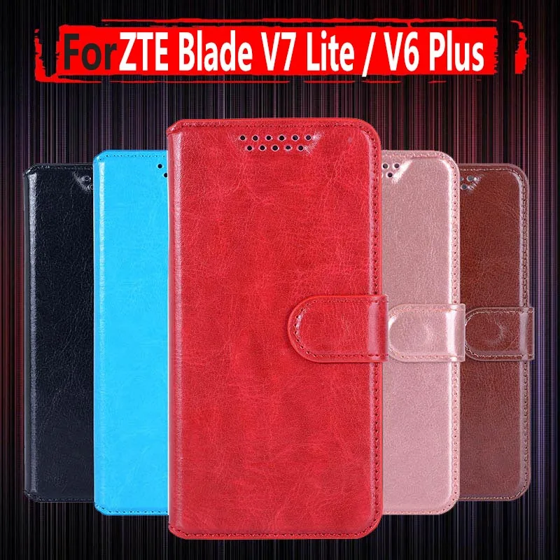 For ZTE Blade V7 Lite 5.0&quot Book Flip Cover PU Leather Stand Phone Bags Cases V7Lite V6 Plus V0720 | Мобильные телефоны и