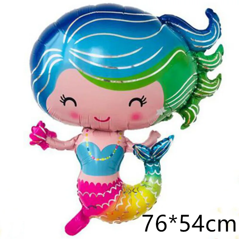 Balloons 1pcs Набор одноразовой посуды для вечеринки в честь Дня Рождения вечерние тарелки с изображением русалки баннеры для мальчиков и девочек вечерние украшения для свадьбы - Цвет: Balloons 1pcs