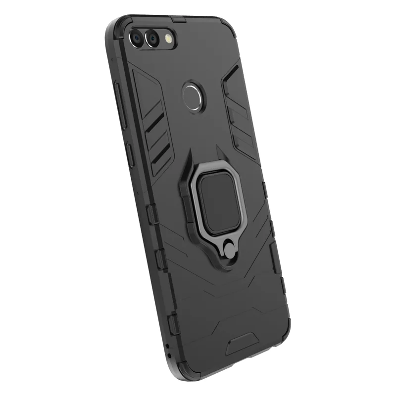 Huawei P Smart Magnetic Phone Case For Back Cover TPU+PC Bumper Enjoy 7s Ring Holder Capa | Мобильные телефоны и