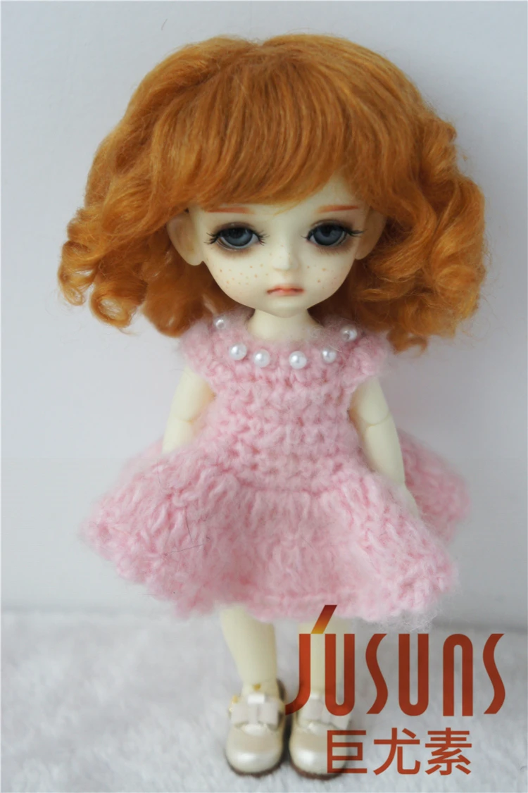 JD012 1/8 1/12 BJD милый мохеровый парик костюм для размера 3 4 дюйма 5inch5 6 дюймов модные