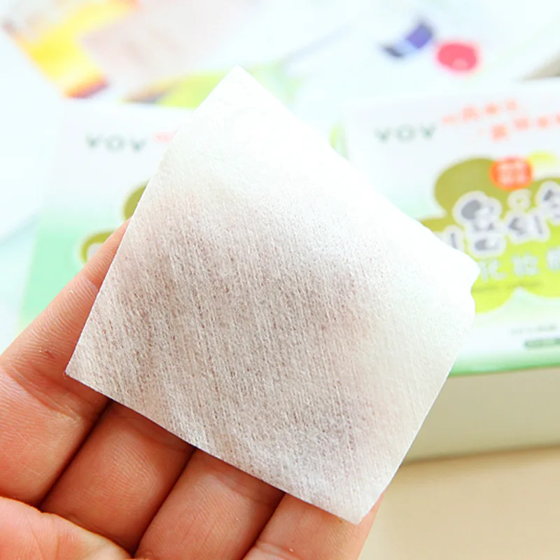 100 шт./упак. органические корейские хлопковые накладки для снятия макияжа мягкие