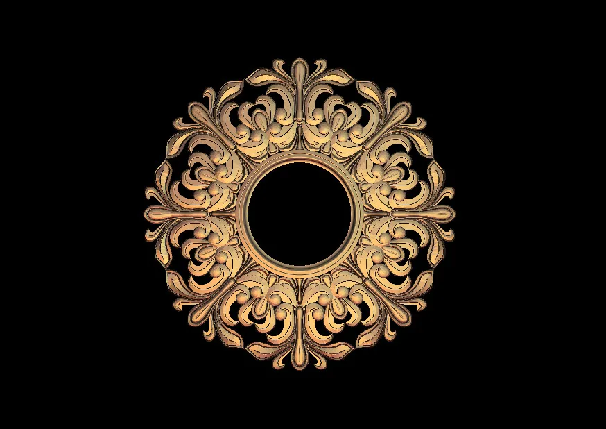 Рамка 3D рельефная модель в формате STL ЧПУ роутер резьба гравировка Artcam aspire M147|relief