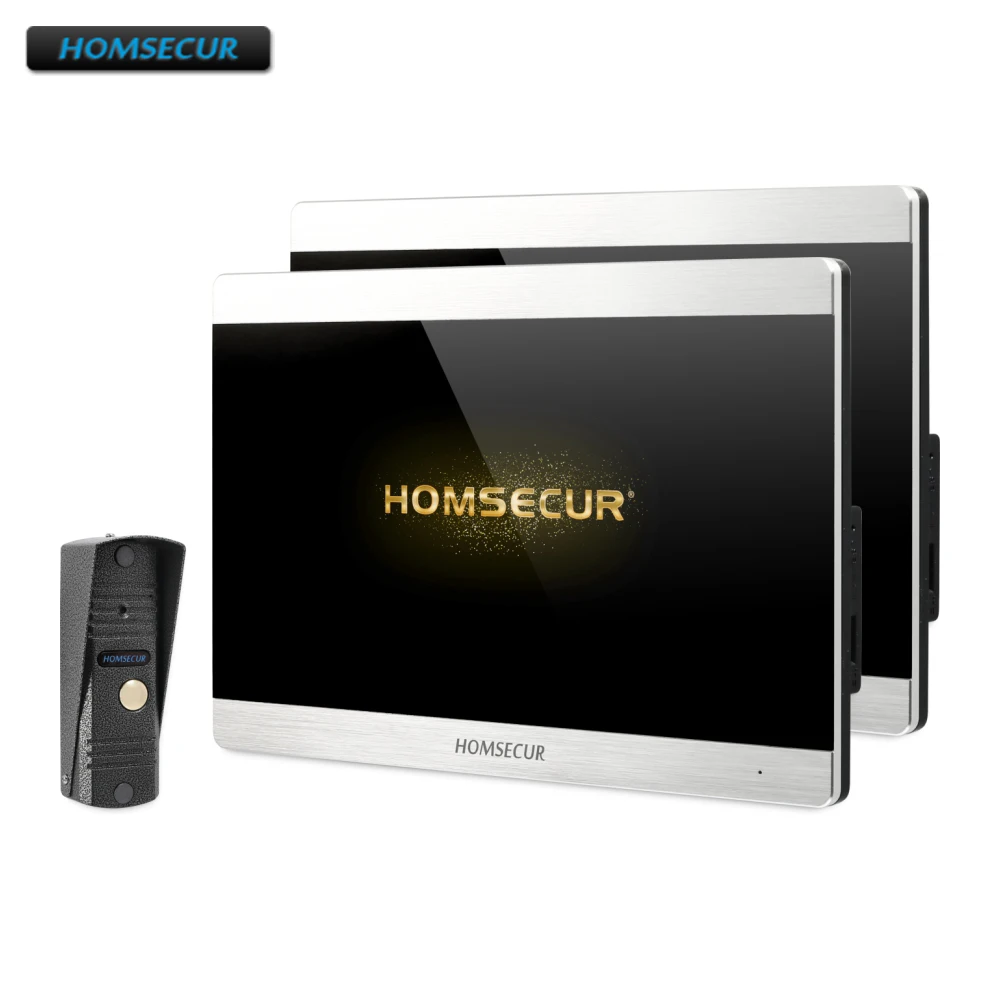 HOMSECUR 4 провода AHD Видео домофонов Интерком охранника с Запись и снимок BC011HD S + BM715HD