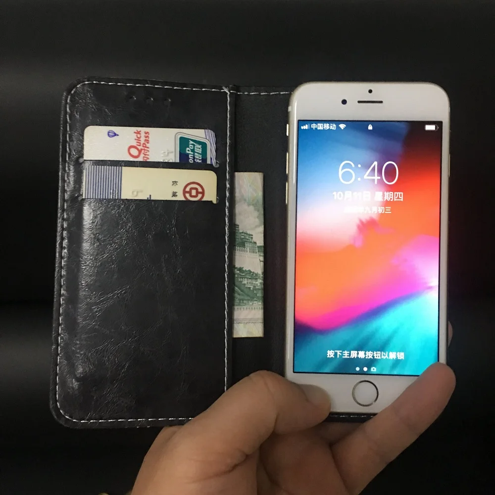Винтаж бумажник чехол для Bluboo Xtouch X500 5,0 дюймов из искусственной кожи в стиле ретро чехол с откидной крышкой Магнитный модные чехлы с откидной подставкой ремешком