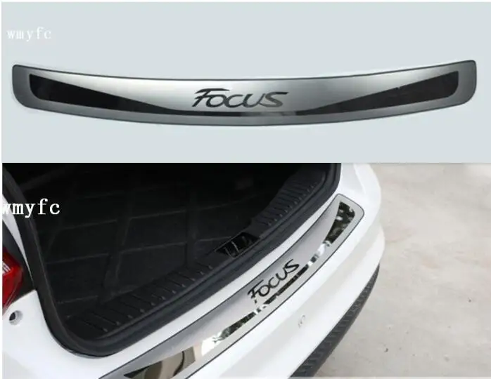 Подходит для 2012- Ford Focus Mk3 хэтчбек задняя Дека бампер Защитная панель крышка багажника Накладка багажника