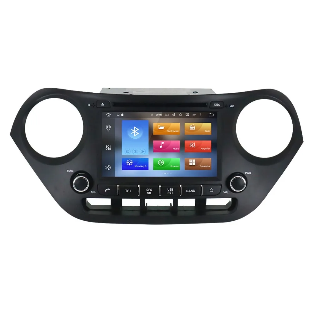 Автомобильное радио DVD плеер gps навигатор Android 8 0 7 1 для hyundai I10 I 10 2013 2018 левый и