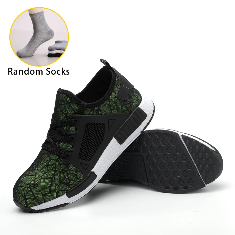 Мужские защитные рабочие ботинки Мужская Уличная обувь со стальным носком