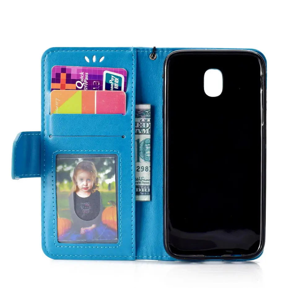 Чехол для samsung galaxy J3 J5 J7 2017 (ЕС) кожаный флип чехол Samsung Etui Fundas Telefoon