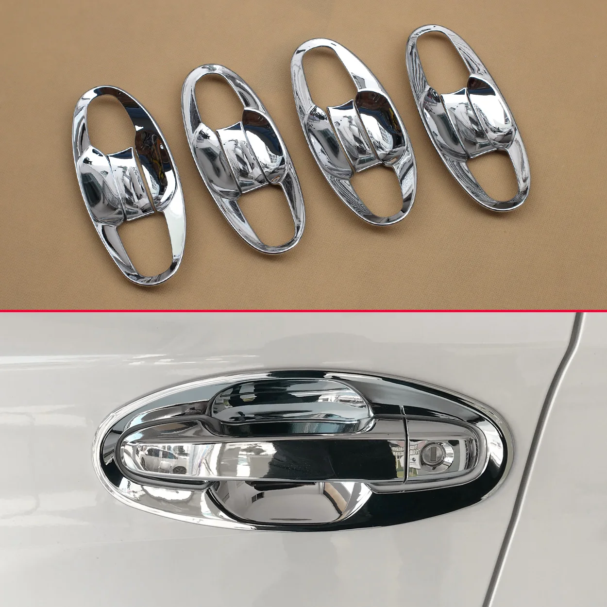 

Яркая Глянцевая дверная ручка для стайлинга автомобилей, 8 шт./компл., хромированная защитная накладка для нового автомобиля Subaru 2018 Crosstrek XV