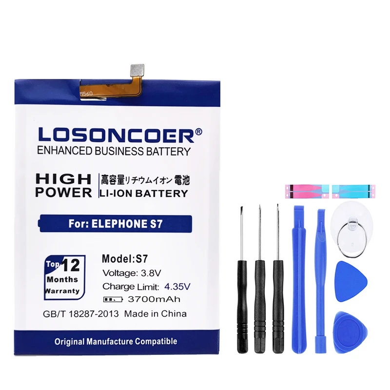 LOSONCOER 3700mAh S7 батарея для Elephone Высокое качество батареи ~ в наличии +