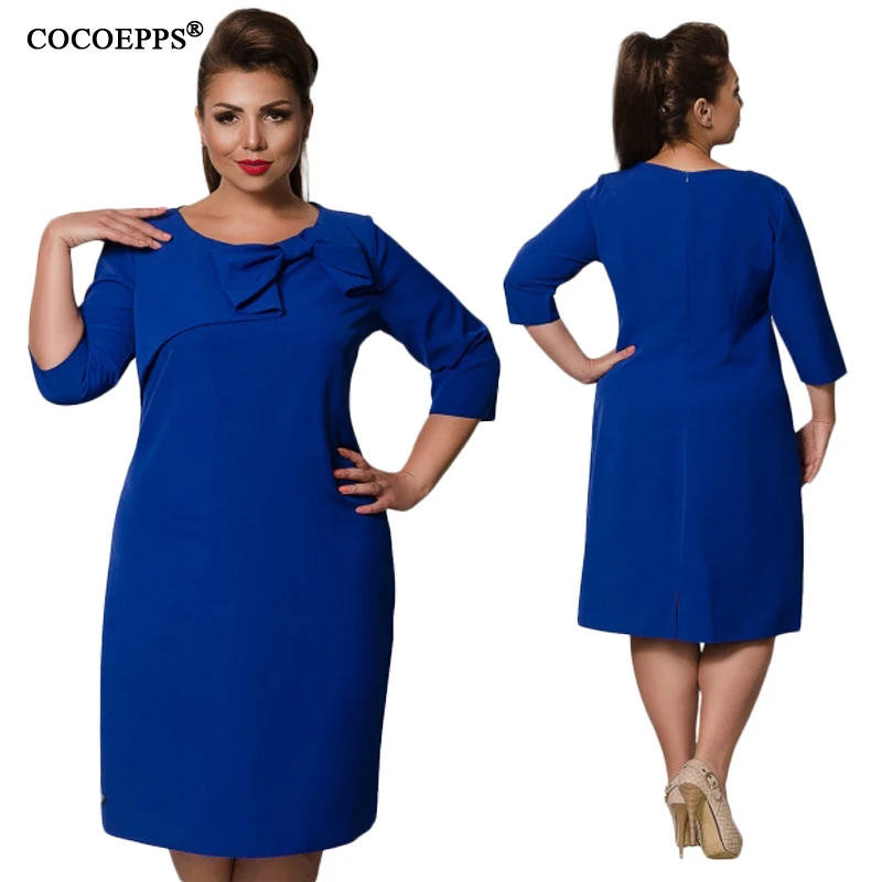 COCOEPPS 6XL платье большого размера красное женское осеннее плотное плюс женская