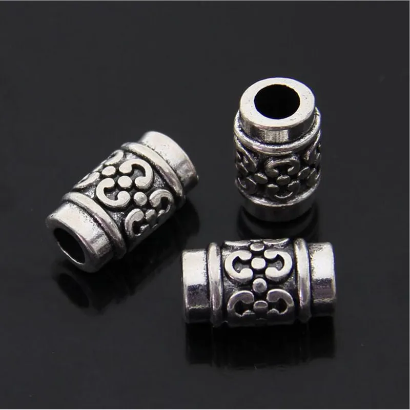 10 шт. серебряные бусины Распорки под старину 4 5 мм|european beads|beads big holespacer beads |
