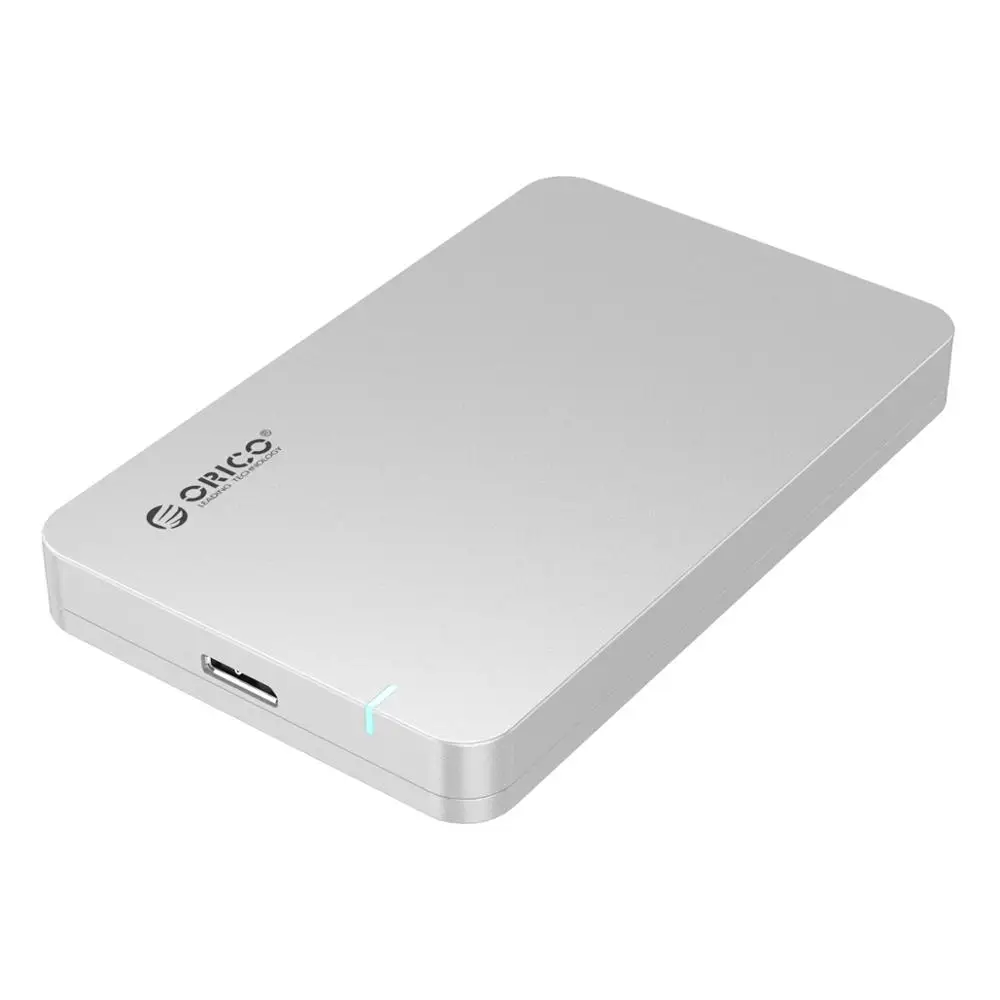 Серебристый ORICO 2569S3 2,5 дюймовый внешний жесткий диск Корпус USB 3,0 инструмент бесплатно для SATA HDD и SSD(не включает жесткий диск)-черный - Цвет: Серебристый