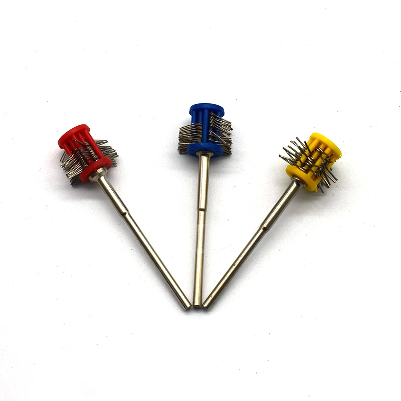 

1PC Mounted Matt Wire Brush 0.2/0.3/0.45MM Wire Maximat Pro-Texturning Brushes Jewelry Tools with 2.35MM Shank