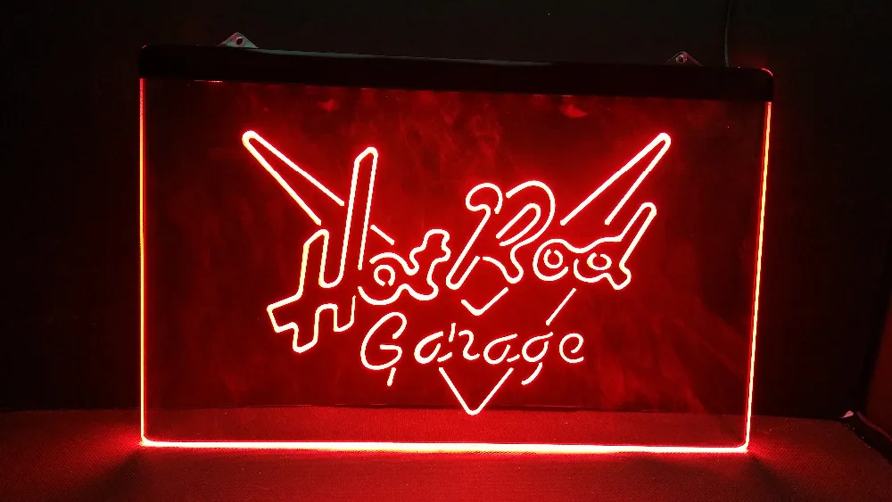 Hot Rod Garage автомобиля пивной бар Паб клуб 3d знаки светодиодный неоновая вывеска для