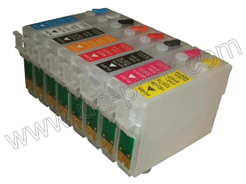 10 комплектов R1900 пустые многоразовые картриджи для EPSON с чипом ARC T0870 - T0874 T0877 T0879