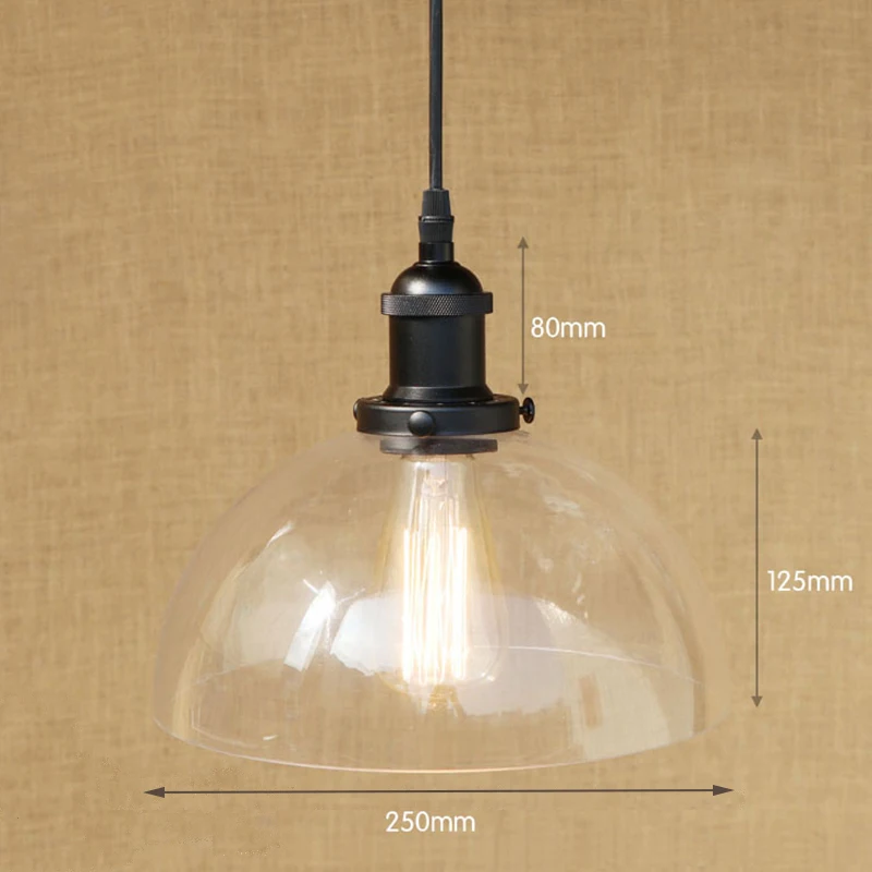 Современные светодиодные лампы Эдисона подвесной светильник Полукруглый