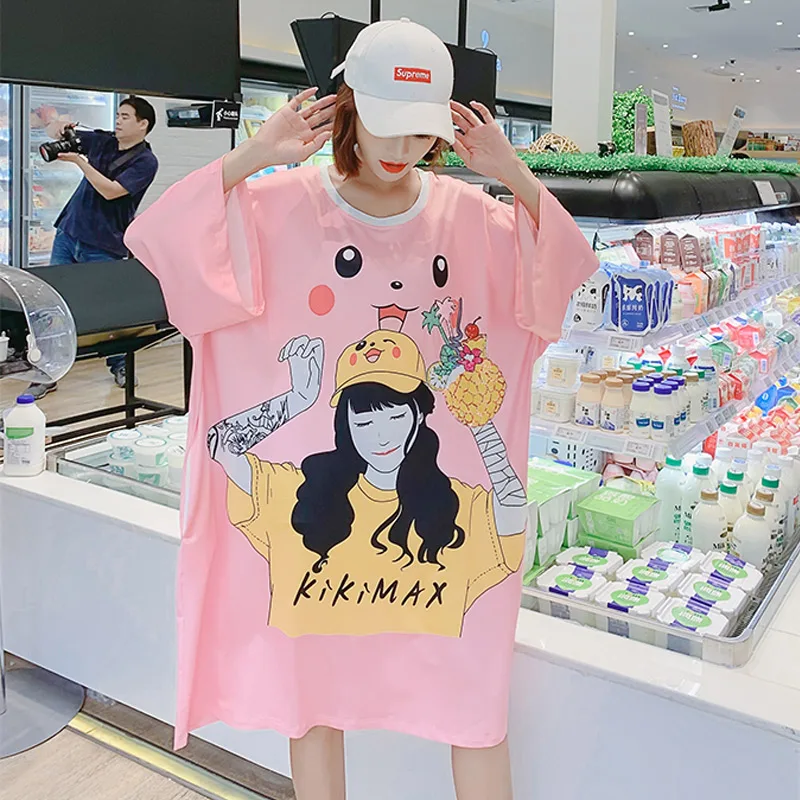 Футболка женская одежда 2019 Топы уличная мода Графическая Мода kawaii печатных
